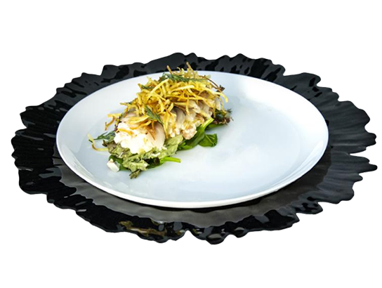 Мимоза с макрелью и картофелем пай