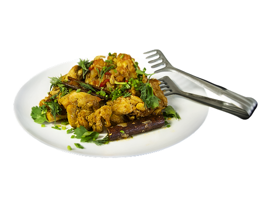 Айам масак мера (пряная курица в индонезийском стиле)