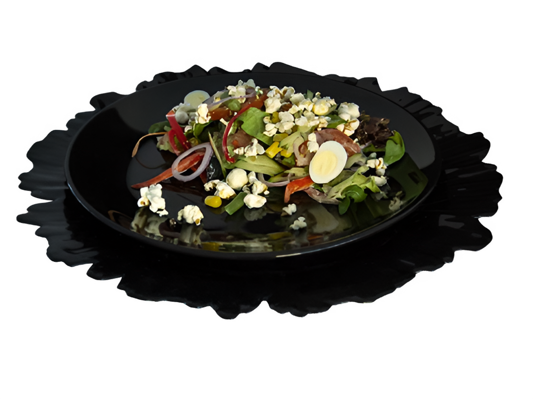 Нисуаз с лососем и поп-корном