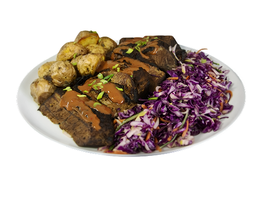 Брискет из говядины с бэби-картофелем