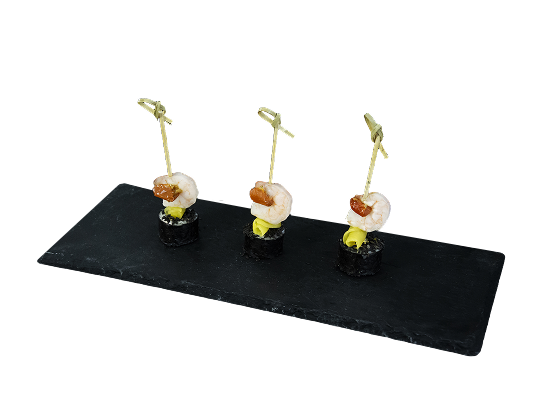 Канапе суши с креветкой