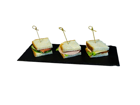 Мини-сендвич с ветчиной и сыром